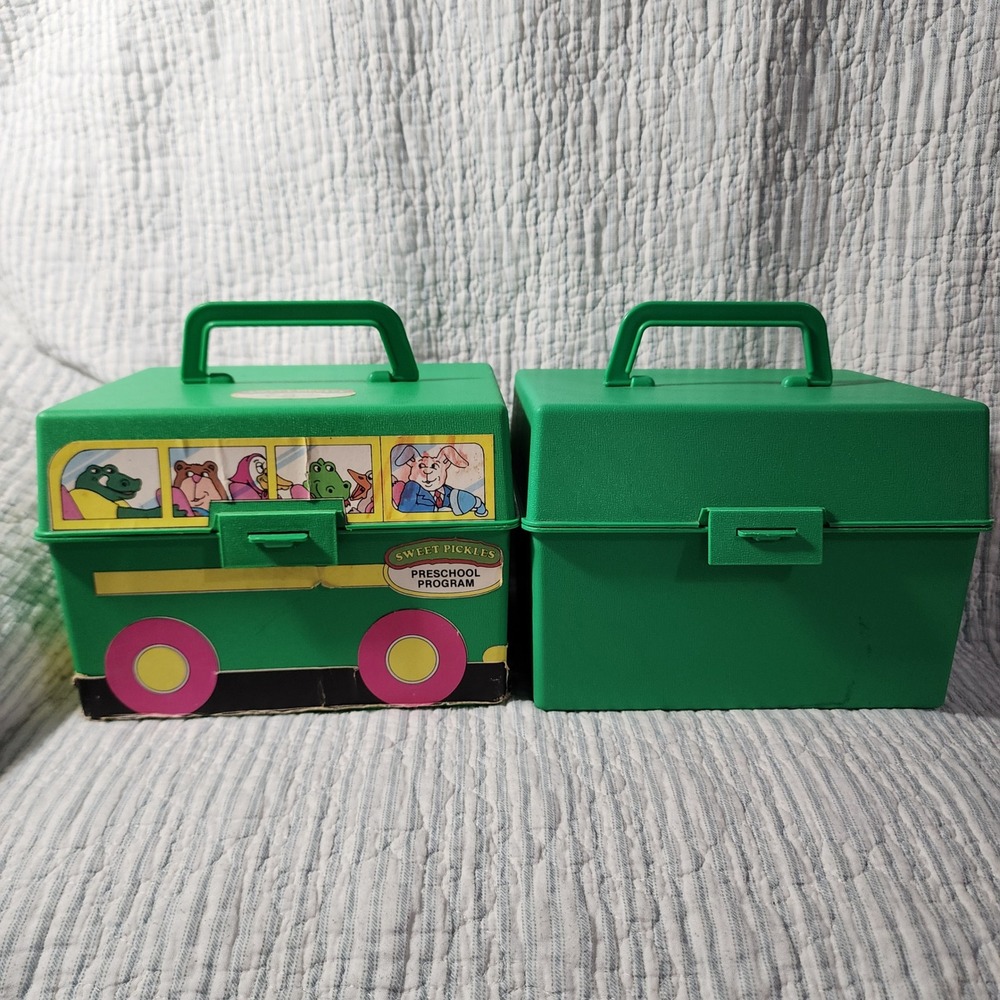 Vintage Sweet Pickles Preschool Program Green Cases Activity Cards Spinner Set